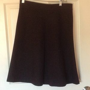 Grey knee length skirt